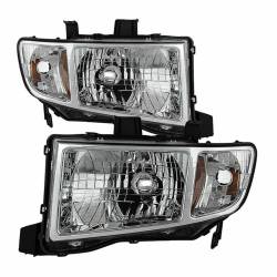 xTune Auto - xTune Auto 9025501 Chrome/Clear Crystal Headlights for 06-13 Honda Ridgeline - Image 1