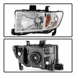 xTune Auto - xTune Auto 9025501 Chrome/Clear Crystal Headlights for 06-13 Honda Ridgeline - Image 2