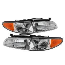 xTune Auto - xTune Auto 9023453 Crystal Front Headlight Kit Chrome/Clear - Image 1