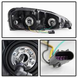 xTune Auto - xTune Auto 9023637 Crystal Headlights Black/Clear - Image 5