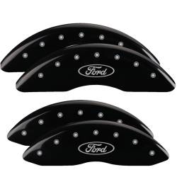 MGP Caliper Covers - MGP Caliper Covers 10235SFRDBK Front/Rear Gloss Black 13-23 Ford F250/F350 SD - Image 1