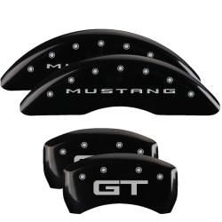 MGP Caliper Covers - MGP Caliper Covers 10200S2MGBK Front/Rear Gloss Black for 15-23 Ford Mustang GT - Image 1