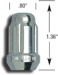 Gorilla Automotive - Gorilla 21128HT Small Lug Nut Acorn Chrome 3/4" 13/16" Dual 12mm x 1.25 - Image 1