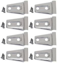 Kentrol - Kentrol 30021 Polished Door Hinge Overlays 8pc for 07-18 Jeep Wrangler JK 4DR - Image 1