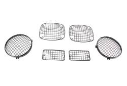 Kentrol - Kentrol 50488 Black Wire Mesh Guard Set 6pc for 97-06 Jeep Wrangler TJ - Image 2
