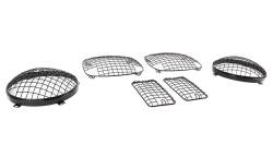 Kentrol - Kentrol 50488 Black Wire Mesh Guard Set 6pc for 97-06 Jeep Wrangler TJ - Image 5
