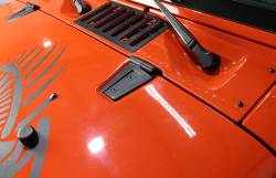 Kentrol - Kentrol 80572 Textured Black Hood Hinge Pair for 07-18 Jeep Wrangler JK - Image 9