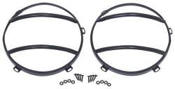 Kentrol - Kentrol 80573 Black Euro Headlight Guards Pair for 07-18 Jeep Wrangler JK - Image 1