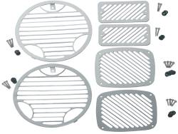 Kentrol - Kentrol 30493 Polished Billet Style Light Kit 6pc for 97-06 Jeep Wrangler TJ - Image 1