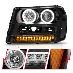 Anzo USA - Anzo 111127 Projector Headlight Set w/CCFL Halo Black for Chevy Trailblazer/EXT - Image 3