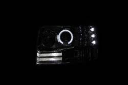 Anzo USA - Anzo USA 1-Piece Projector Headlight Set w/LED Halo Chrome F-Series 111183 - Image 2