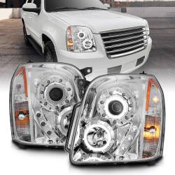 Anzo USA - Anzo USA 111147 Chrome Projector Headlight Set w/CCFL Halo GMC Yukon/XL - Image 1