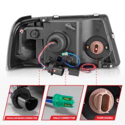 Anzo USA - Anzo USA Crystal 1-Piece Headlight Set w/CCFL Halo Black Ford Ranger 111152 - Image 5