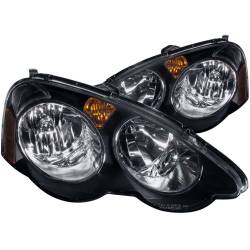 Anzo USA - Anzo USA Black Crystal Headlight Set Acura RSX 121209 - Image 1