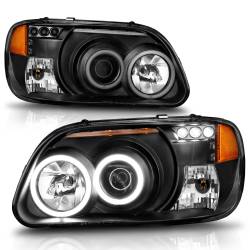 Anzo USA - Anzo USA 111132 1-Piece Projector Headlight Set w/CCFL Halo Black for Explorer - Image 2