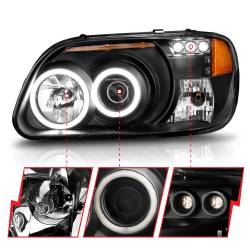 Anzo USA - Anzo USA 111132 1-Piece Projector Headlight Set w/CCFL Halo Black for Explorer - Image 3