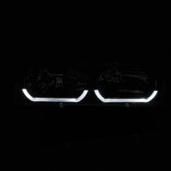 Anzo USA - Anzo USA Crystal Headlight Set w/Low Brow Halo Black GM C/K Trucks 111299 - Image 3