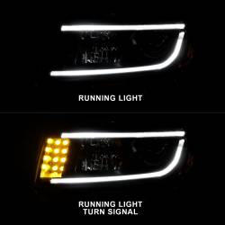 Anzo USA - Anzo USA Plank Style Projector Headlights Black for Grand Cherokee 111329 - Image 2
