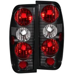 Anzo USA - Anzo USA 211115 Black Euro Clear Lens Taillight Set for 98-04 Nissan Frontier - Image 1
