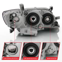 Anzo USA - Anzo USA 121539 Projector Headlight Set for 07-09 Camry - Image 5