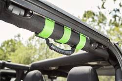 Rugged Ridge - Rugged Ridge 13505.05 Ultimate Grab Handle Kit Green 55-21 Jeep CJ/Wrangler 20-2 - Image 4