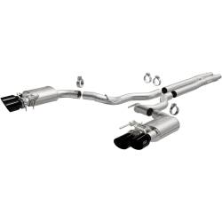 MagnaFlow Exhaust Products - MagnaFlow 19643 Comp Series Black Chrome Tips Cat-Back System for 24-25 Mustang - Image 1