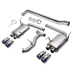 Injen - Injen SES1207TT Stainless Steel Cat-Back Exhaust System w/Burnt Titanium Tips - Image 2
