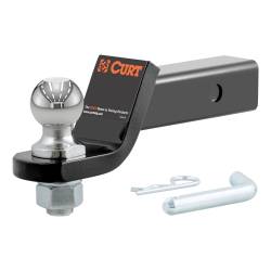 CURT - CURT 45834 Loaded Ball Mount w/1-7/8" Ball Imported 2" Shank 3500 lbs. 2" Drop - Image 1