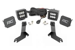 Rough Country Suspension Systems - Rough Country 82282 A-Pillar 2" LED Ditch Light Kit for 99-06 Silverado 1500 - Image 1