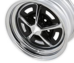 Scott Drake - Scott Drake D1ZZ-1007-DR Magnum 500 14x6 5x4.5 -12mm Black/Chrome - Image 4