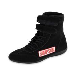 Simpson Safety - Simpson Safety 28900BK Hightop Racing Shoes 9 Black - Image 7
