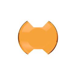 KC Hilites - KC HiLiTES 5211 SlimLite 8" LED Light Shield Driving Amber - Image 1