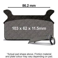 EBC Motorcycle Brakes - EBC Motorcycle Brakes FA201 EBC Motorcycle Brakes FA201 Organic FA Series Pads - Image 1