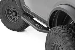 Rough Country Suspension Systems - Rough Country OV2 Running Boards Black 21-25 Ford Bronco 2DR 14004 - Image 1
