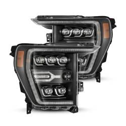 AlphaRex - AlphaRex 880137 Black LED Projector Headlights for 21-22 Ford F150 - Image 1