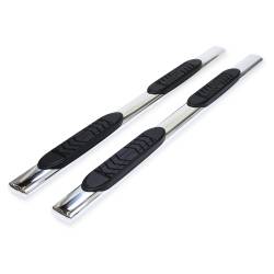 TrailFX - TrailFX A7082S 5" Oval Straight Nerf Bars SS w/Step Pads - Image 1