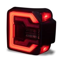 Winjet - Winjet CTRNG0650-BS-SQ Black Smoke Taillights & Brake Lamp for Jeep Wrangler JL - Image 2