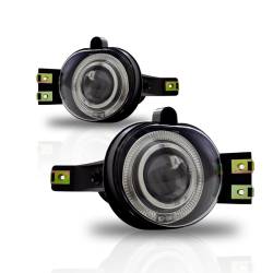 Winjet - Winjet CFWJ-0065-C Clear Halo Projector Fog Lights for Select 02-09 Dodge & Ram - Image 2