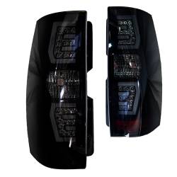 Winjet - Winjet CTRNG0663-BS-SQ LED Sequential Taillights for 07-13 Chevy Suburban Tahoe - Image 1