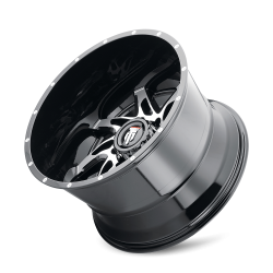 American Truxx - American Truxx AT183 Spyder 22x14 8x180 -76mm Black/Machined AT183-22478BM-76 - Image 3