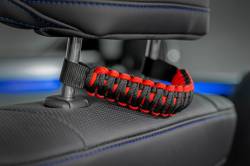 Rough Country Suspension Systems - Rough Country Universal Corded Head Rest Grab Handles Pair Black 117615 - Image 3