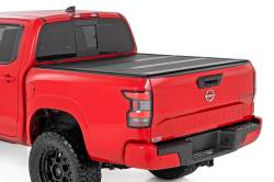 Rough Country Suspension Systems - Rough Country Lo-Pro Hard Folding Tonneau Cover for 22-24 Frontier 5' 47520551B - Image 1