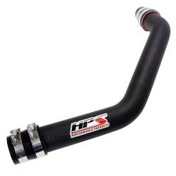 HPS Performance - HPS 17-103WB Black 2.5" Upper Intercooler Pipe for 08-15 Mitsubishi Lancer EVO X - Image 1