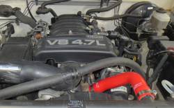 HPS Performance - HPS 57-1224-RED Red Radiator Hose Kit for 01-07 Toyota Sequoia V8 4.7L - Image 2