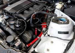 HPS Performance - HPS 57-1937 Red Red Coolant Hose Kit for 01-06 BMW 325Ci 2.5L E46 M52TU/M54 - Image 2