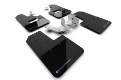 Rally Armor - Rally Armor MF85-RB-PL-ABL Black Mud Flap Area Blue Logo - Image 1