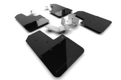 Rally Armor - Rally Armor MF85-NO-PL-MBK Black Mud Flap Metallic Black Logo - Image 1