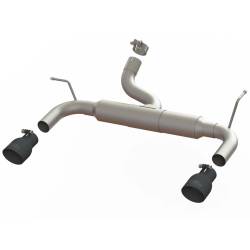 SpeedFx - SpeedFX 50600 MaxFlow Xtreme Axle-Back Exhaust Kit Dual Exit 4" Black Tips - Image 1
