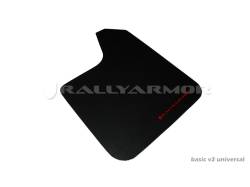 Rally Armor - Rally Armor MF12-BAS-RD Black Mud Flap Red Logo - Image 1