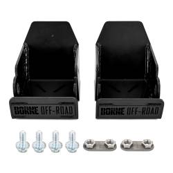 Mishimoto - Mishimoto BNSD-BR-21RSBK Borne Rear Shock Skid Plates for 21+ Bronco Black - Image 1